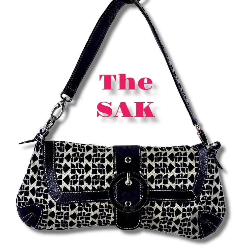 THE SAK PINK LABEL Brown & Cream Shoulder Purse